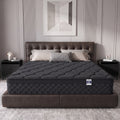 OJMX 10" Queen Mattress, Cooling Gel Memory Foam Hybrid Mattress with Pocket Spring, Medium Firm Queen Size Mattress, Pressure Relief, Adult, CertiPUR-US