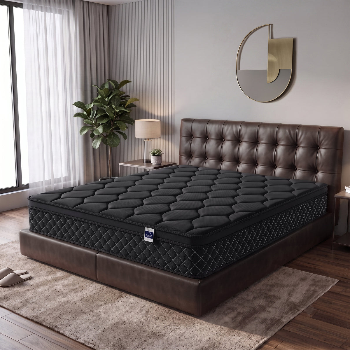 OJMX 10" Full Mattress, Cooling Gel Memory Foam Hybrid Mattress with Pocket Spring, Medium Firm Full Size Mattress, Pressure Relief, Adult, CertiPUR-US